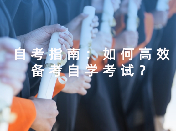 自考指南：如何高效备考自学考试？