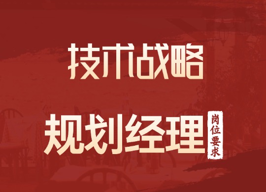 技术战略规划经理