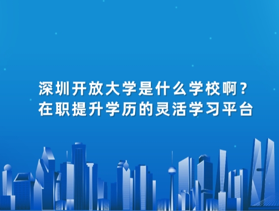 深圳开放大学是什么学校。吭谥疤嵘Ю牧榛钛捌教