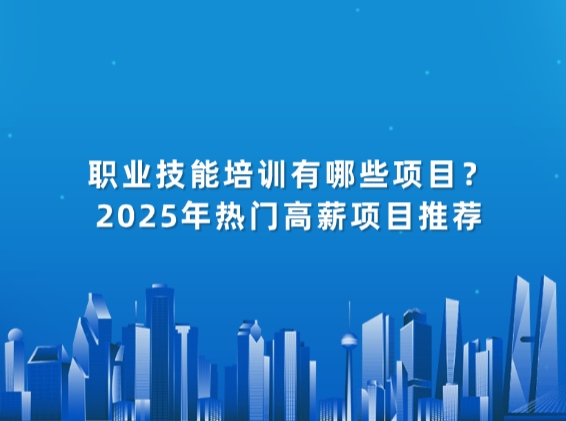 职业技能培训有哪些项目？2025年热门高薪项目推荐